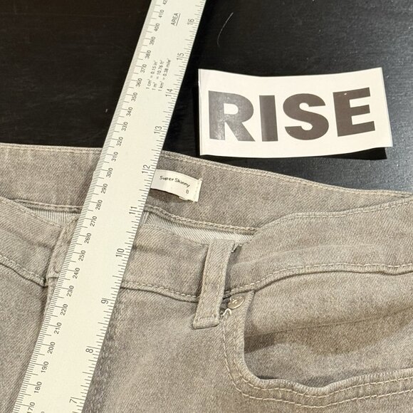 Nine West Gray High Rise Stretchy Denim Womens Super Skinny Jeans Size 8 - Picture 11 of 12